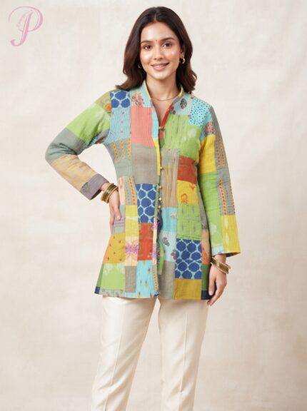 Women's Reversible Quilted Cotton Long Jacket