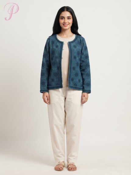 Women's Printed Quilted Cotton Jacket