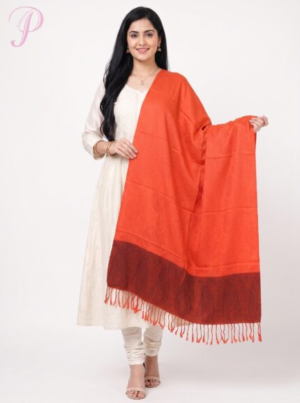 Palla Silk Scarf (Orange Color)
