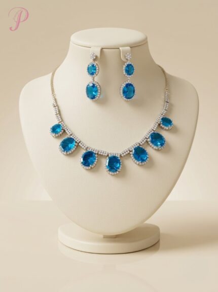 Azure Élan Teardrop Jewellery Set
