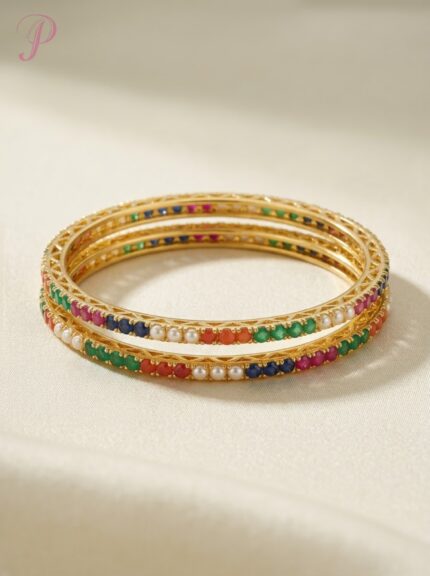 Meher Multicolor Pearl Bangle