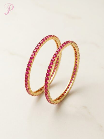 Gulnaar Ruby Radiance Bangles