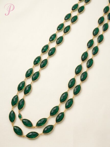 Emerald Vine Double-Strand Necklace