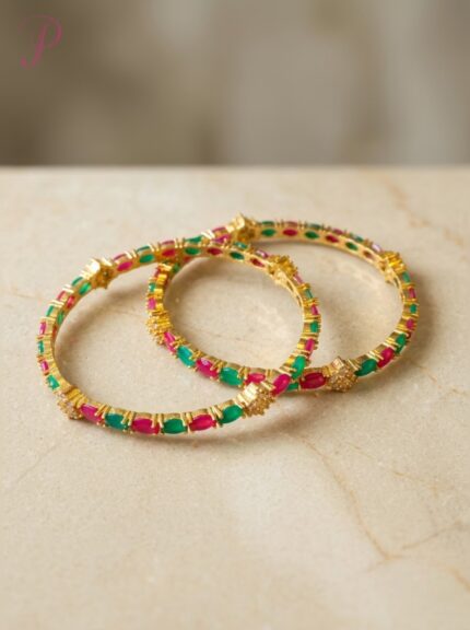 Ruby Emerald Heritage Bangles