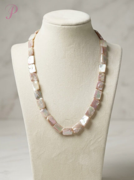 Blush Pearl Mosaic Necklace
