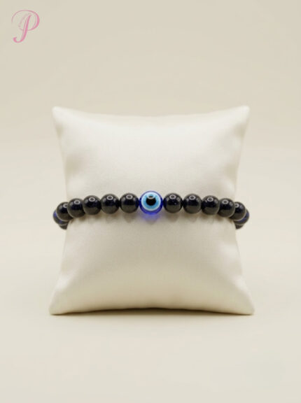 Eclipse Evil Eye Bead Bracelet