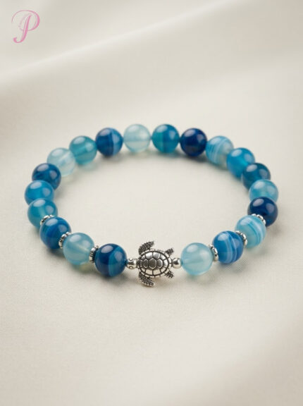 Azure Serenity Turtle Bracelet