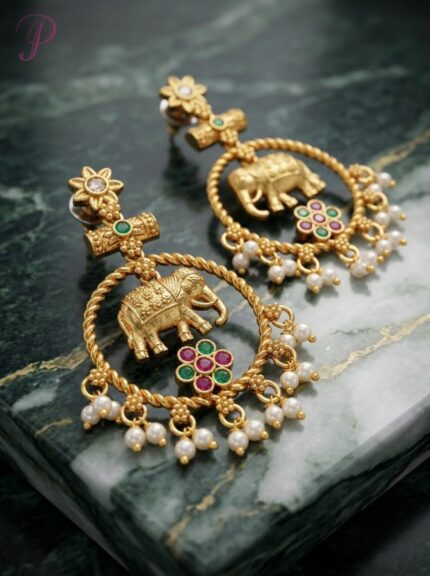 Gajraj Heritage Elephant Earrings